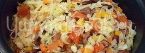 овощное рагу с фасолью. Шаг 15