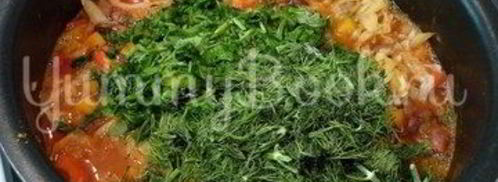 овощное рагу с фасолью. Шаг 18