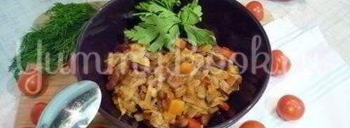 овощное рагу с фасолью. Шаг 19