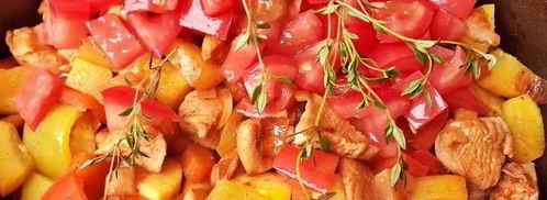 овощное рагу с куриной грудкой. Шаг 12