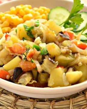 Овощное рагу с пекинской капустой