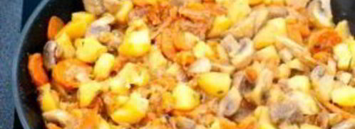 овощное рагу с шампиньонами. Шаг 3