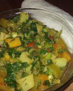 Овощное рагу с топинамбуром