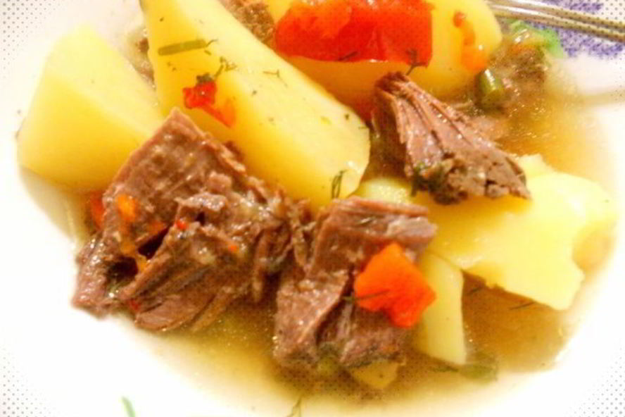 Рецепт простое и вкусное рагу с мясом гуся