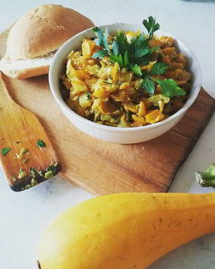 Пряное рагу из кабачков