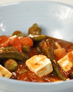 Рагу из бамии с фетой