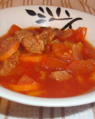 Рагу из говядины в мультиварке