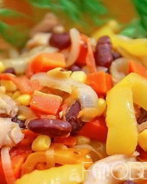 Рагу из овощей с курицей