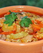 Рагу из свинины с кабачками