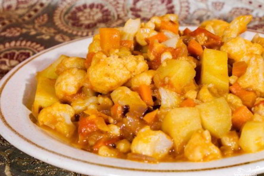 Рецепт рагу из цветной капусты и кабачков