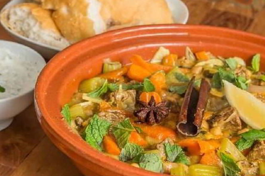 Рецепт рагу из ягненка с абрикосами и мятой