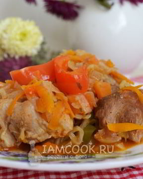 Рагу овощное с мясом в мультиварке