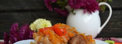 рагу овощное с мясом в мультиварке. Шаг 13