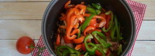 рагу овощное с мясом в мультиварке. Шаг 9