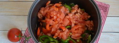 рагу овощное с мясом в мультиварке. Шаг 11