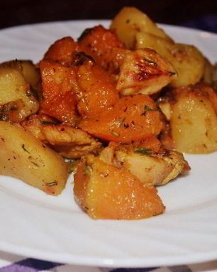 Рагу с курицей в мультиварке