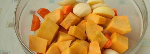 рагу с тыквой, картофелем и баклажанами в духовке. Шаг 2