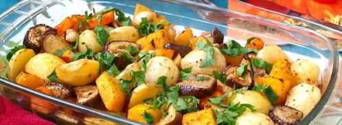 рагу с тыквой, картофелем и баклажанами в духовке. Шаг 6