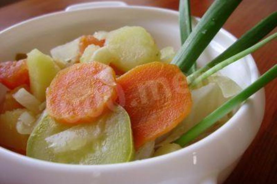 Рецепт рагу с яблоками и овощами