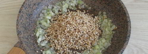 ризотто из перловки с грибами. Шаг 8