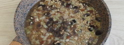 ризотто из перловки с грибами. Шаг 11