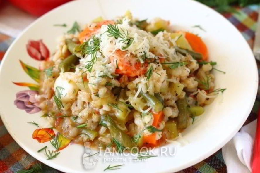 Рецепт ризотто из перловки