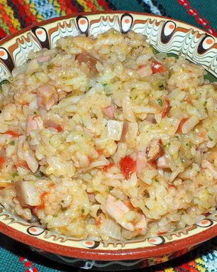 Ризотто с беконом