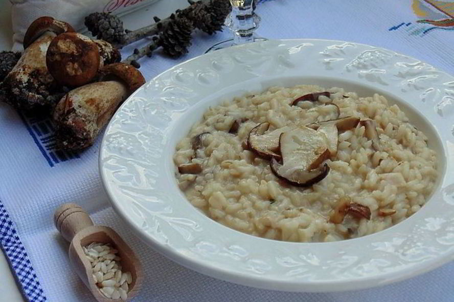 Рецепт ризотто с белыми грибами