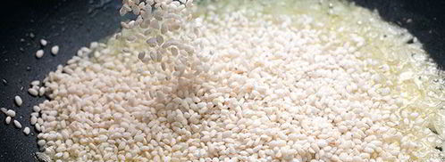 ризотто с гребешками и креветками. Шаг 3