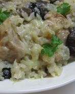 Ризотто с грибами и курицей