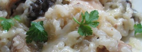 ризотто с грибами и курицей. Шаг 3