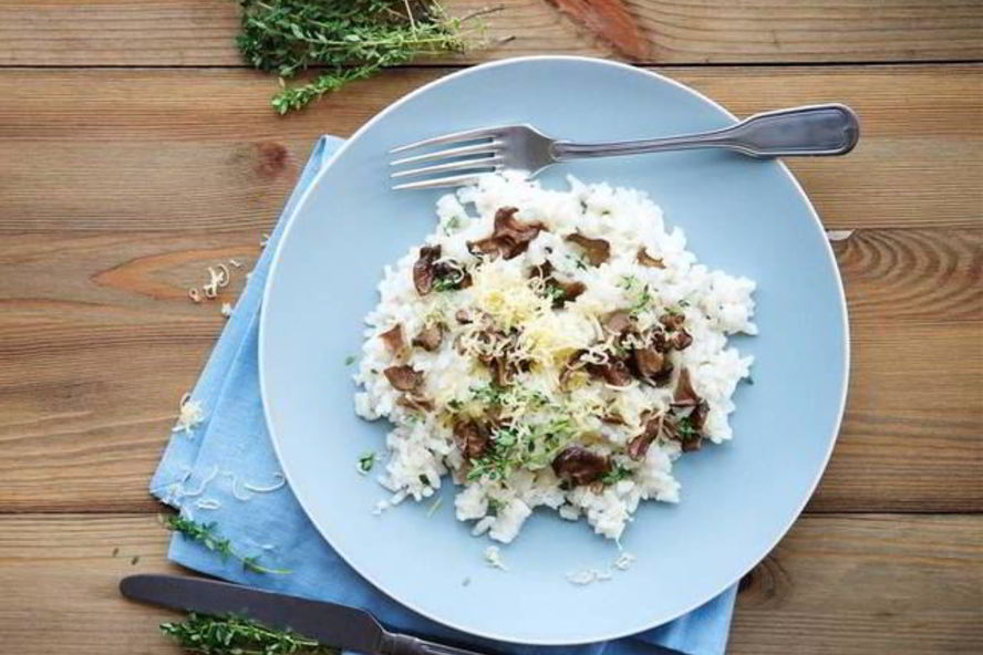 Рецепт ризотто с копченой грудинкой