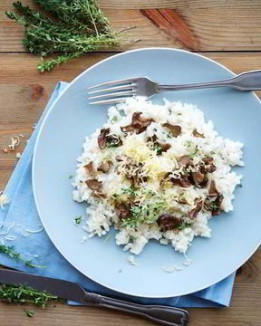 Ризотто с копченой грудинкой