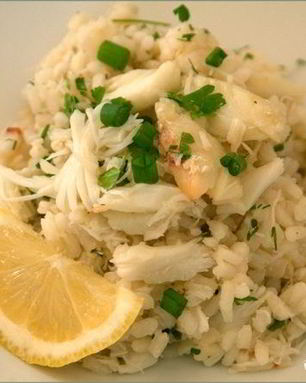 Ризотто с крабом