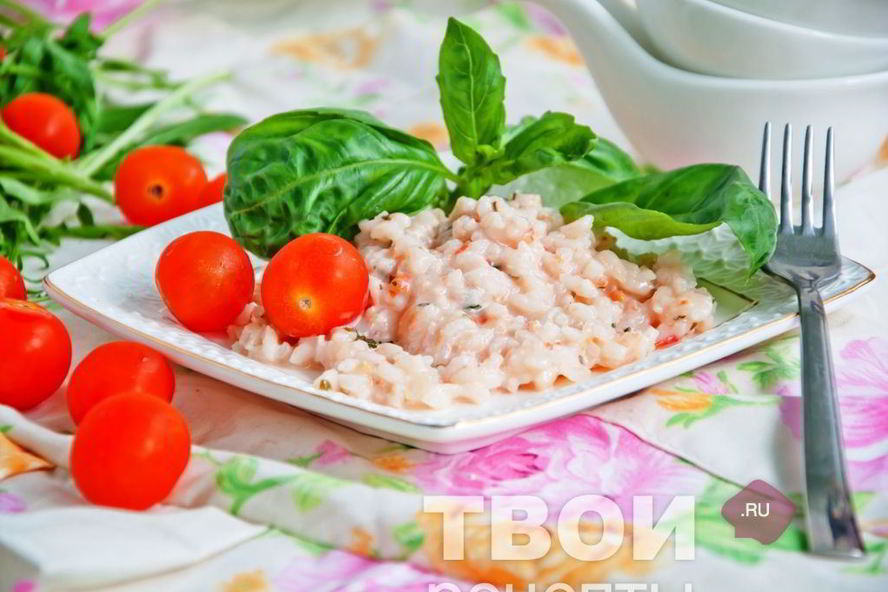 Рецепт ризотто с креветками