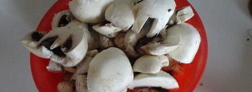 ризотто с курицей и грибами в красном вине. Шаг 2