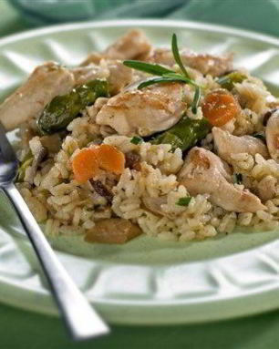 Ризотто с курицей и пармезаном