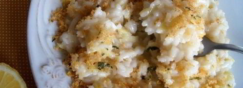 ризотто с луком-пореем и лимонной крошкой. Шаг 9