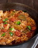 Ризотто с охотничьими колбасками