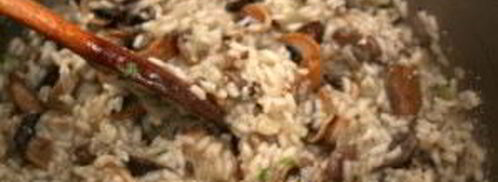 ризотто с шампиньонами и сливками. Шаг 6