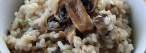 ризотто с шампиньонами и сливками. Шаг 8