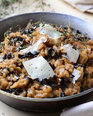 Ризотто с сухими грибами