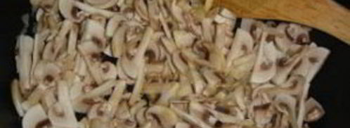 ризотто с сыром и грибами. Шаг 2