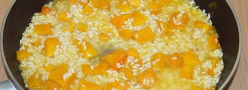 ризотто с тыквой и белыми грибами. Шаг 4