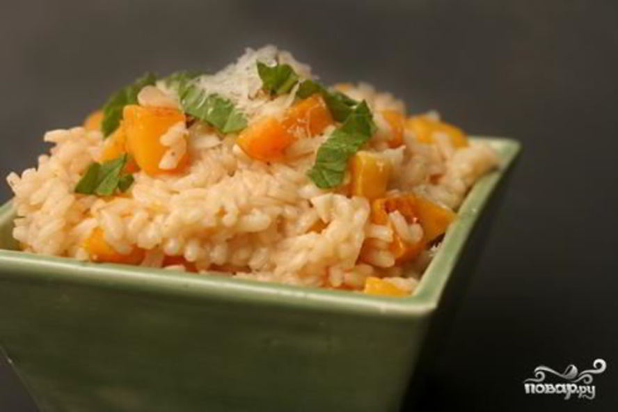 Рецепт ризотто со сквошем