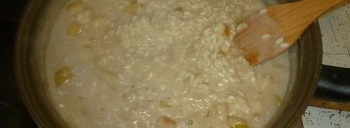 сладкое ризотто с томлеными фруктами. Шаг 6