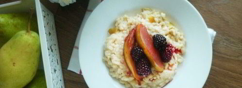 сладкое ризотто с томлеными фруктами. Шаг 7