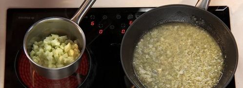 свиная отбивная с ризотто и яблочным чатни. Шаг 2