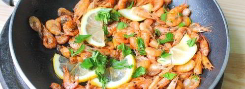 черноморские креветки в соевом соусе с лимоном. Шаг 4