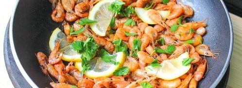 черноморские креветки в соевом соусе с лимоном. Шаг 5